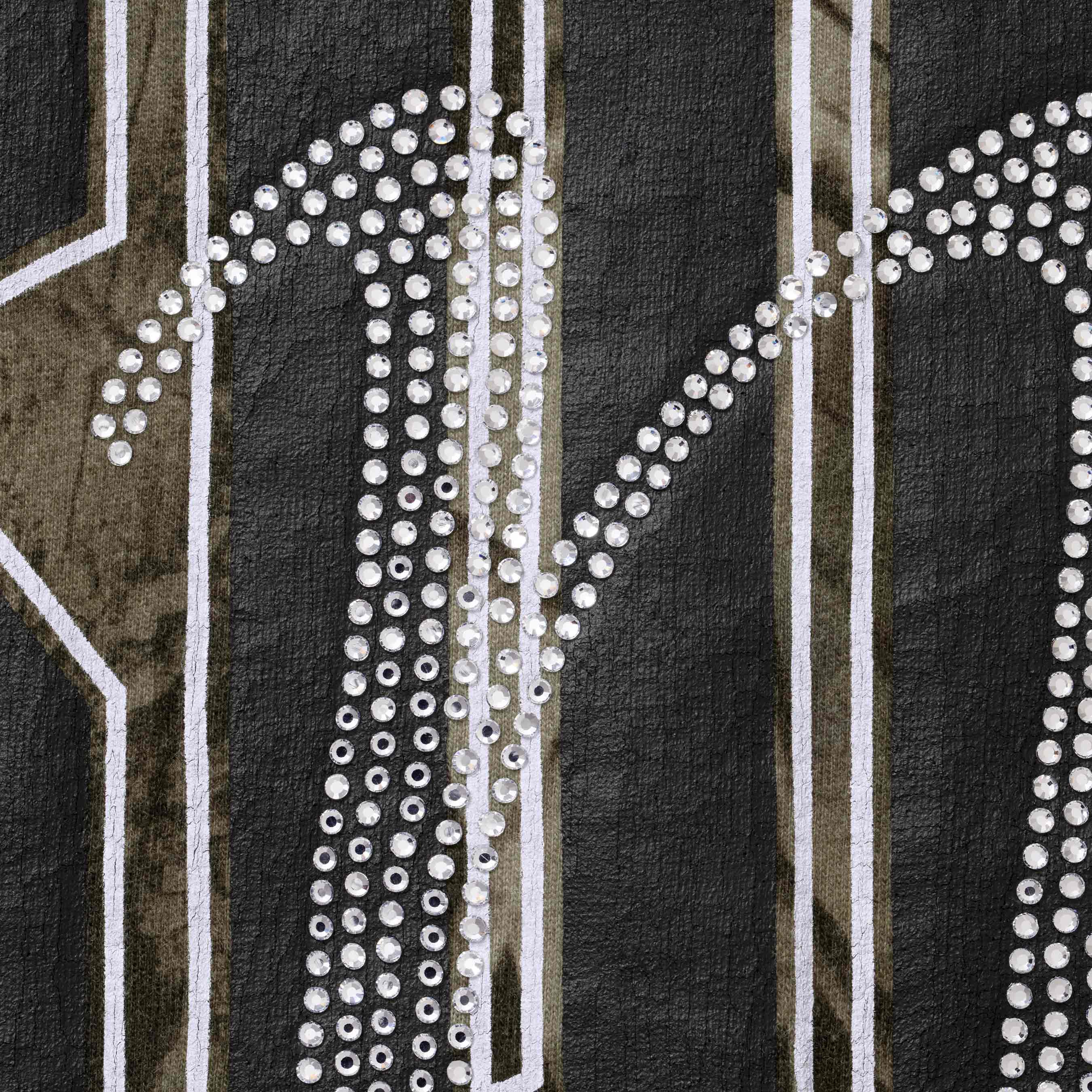 Rhinestone Script S/S Top view 4